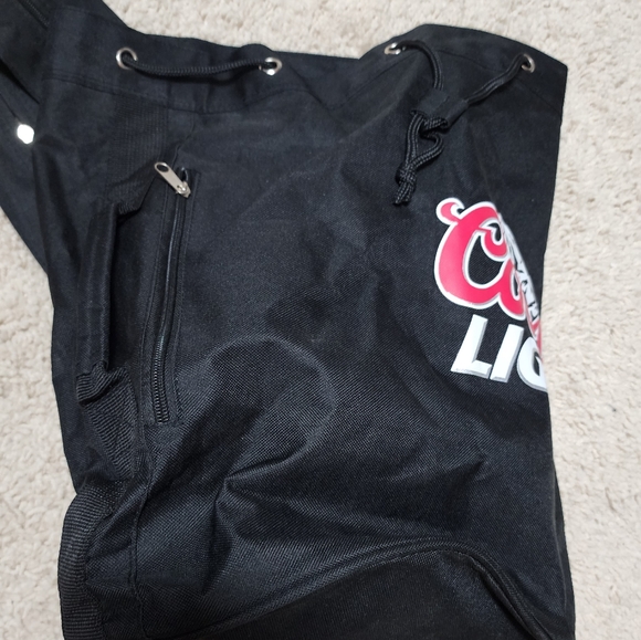 Coors Light Logo Black Red White Sling Backpack - Picture 6 of 8